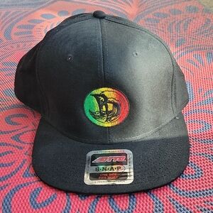 Black Snapback Hat with Colorful Logo